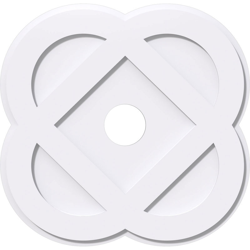 Médaillon de plafond contemporain en PVC de qualité architecturale 36 po x P 6 po x P 14 1/4 po x P 1 po