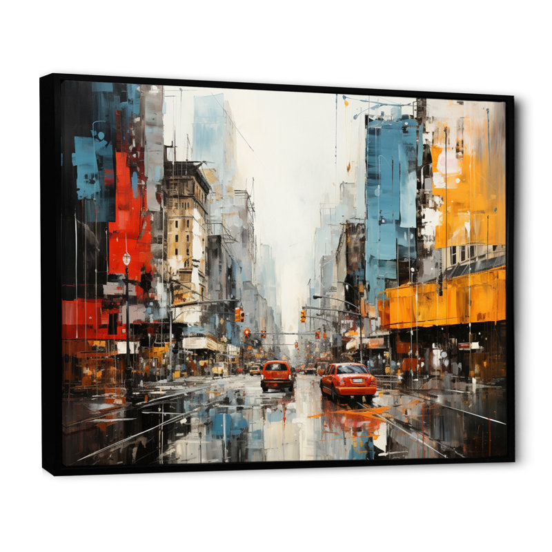 Maeng Urban Eclecticism, reproduction d'art sur toile, H 12 po x l 20 po x P 1 po, Cadre flottant noir