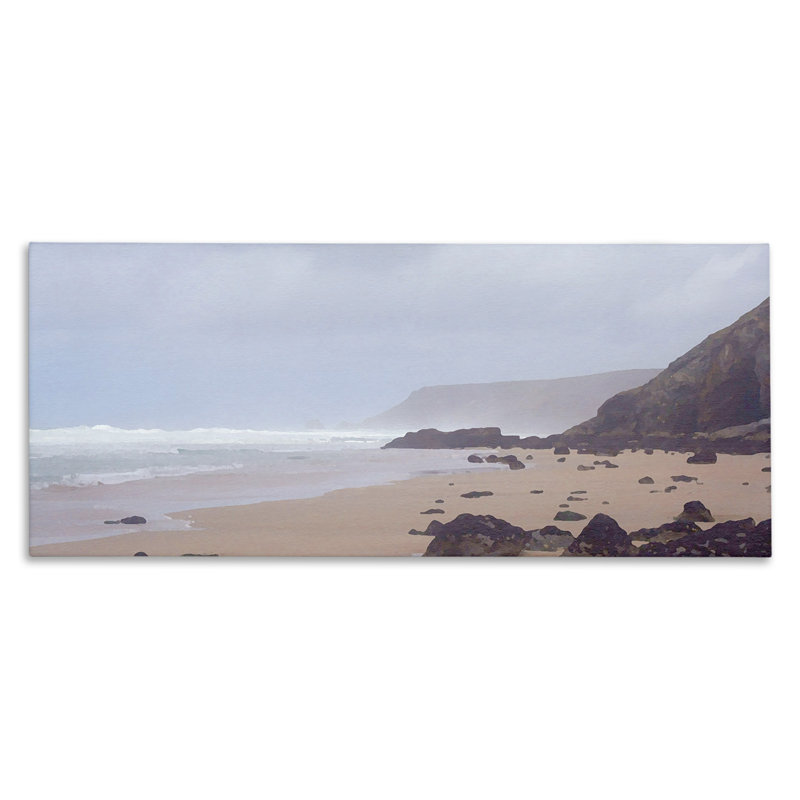Art mural sur toile «Sea Mist View» par Noah Bay, H 13 po x l 30 po