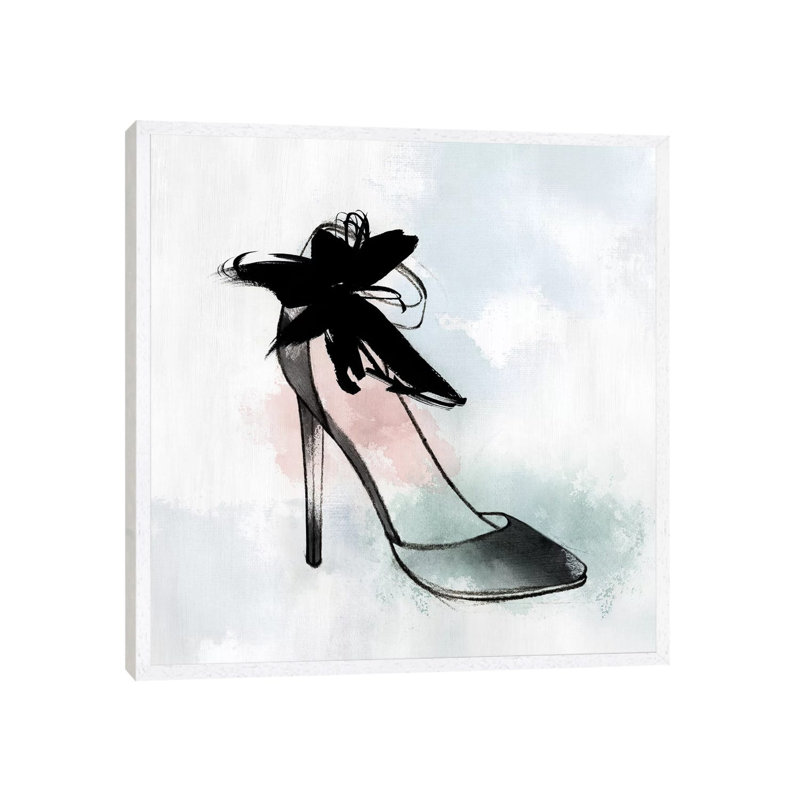 Black Heel II by Isabelle Z - Print on Canvas, White Framed, 45.72 cm H x 45.72 cm W