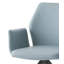 Chaise avec accoudoirs à finition bleue pâle et noire avec pivot SEGISMunda