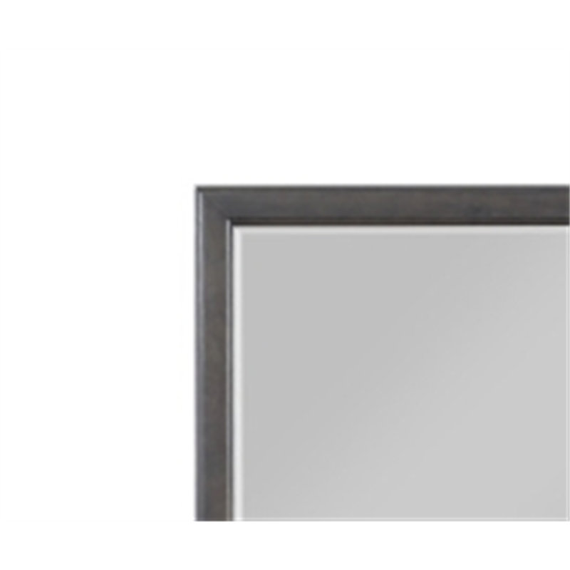 Miroir Louis Philippe foncé (miroir inclus seulement), Gris foncé