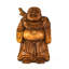 Statue de Bouddha heureux en bois Menaal-660724550