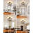 4-Light Semi Flush Mount Ceiling Light Fixture-2023718922