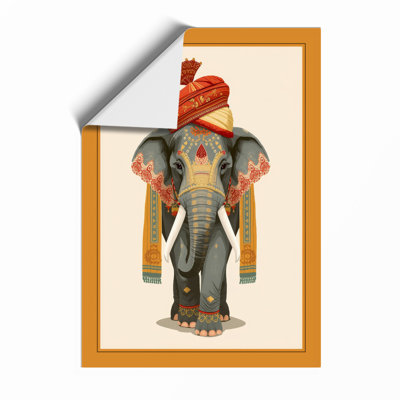 Ceremonial Elephant Boho - Framed Print