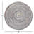 Omena Round Geometric Handmade Handwoven Blue/Tan Area Rug-1520621711