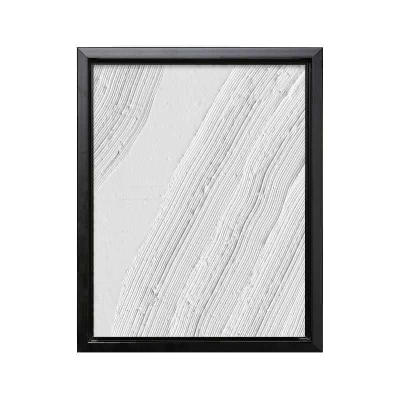 Soft Lines Texture, 18"H x 24"W, Canvas, Black Framed