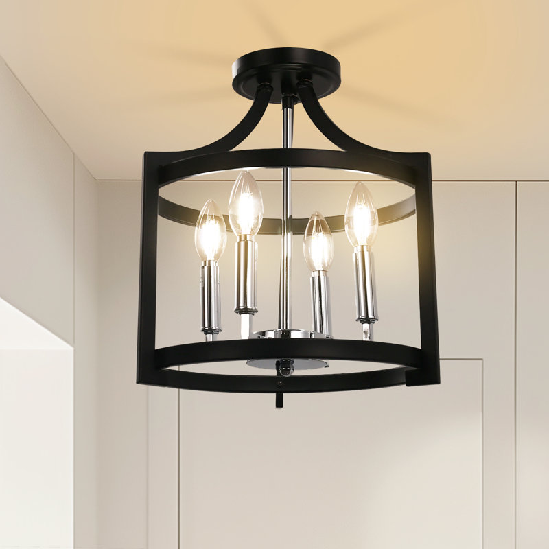 Hallvard Semi Flush Mount, Chrome