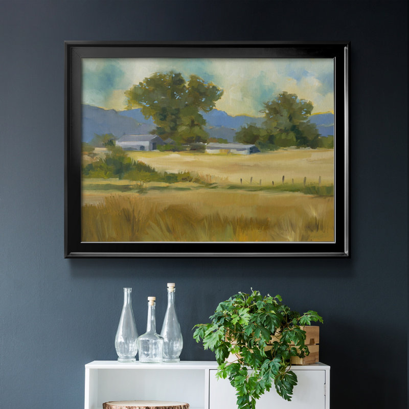 «Down On The Farm», reproduction sur toile encadrée, H 22,5 po x l 30,5 po x P 1,5 po, Noir
