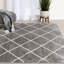 Tapis gris touffeté à motif géométrique Sari-1769808510