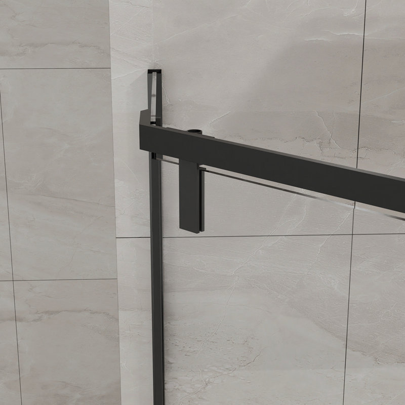 Porte de douche Goodo Neo-Angle 36 po x l 36 po x H 72 po Goodo, Noir mat