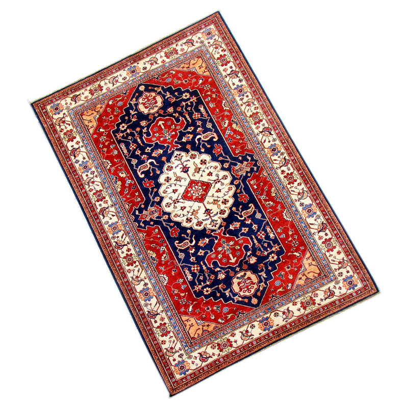 Kazak Hand Woven Wool Area Rug