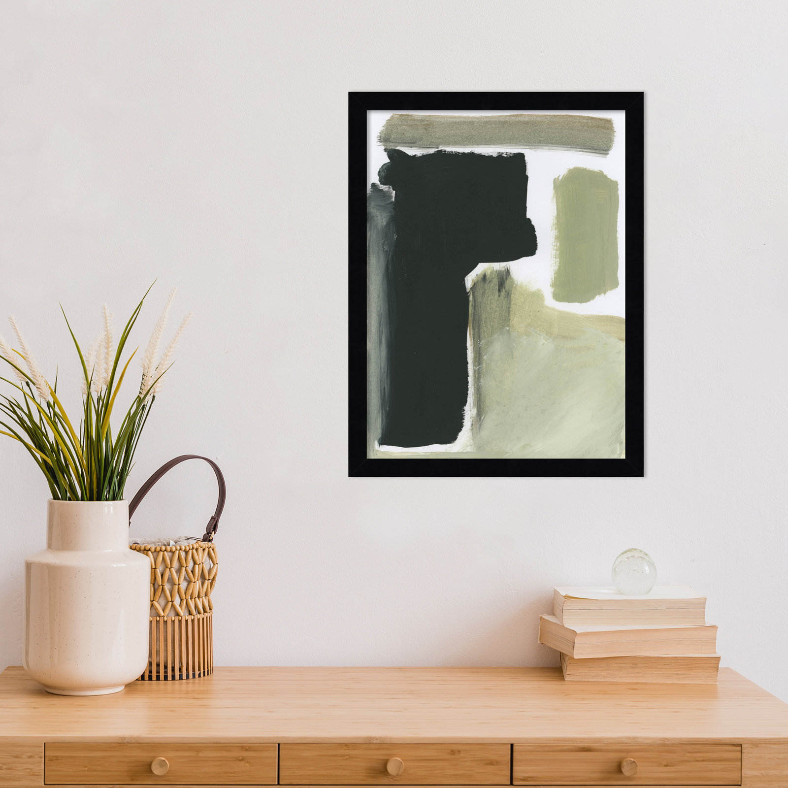 Cleve "Total" Print by Dan Hobday, Black, 17" H x 13" W