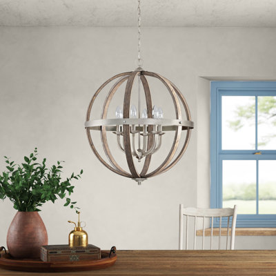 Alondre 6 - Light Dimmable Globe Chandelier