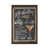 Classic Brown Wood Floater Framed