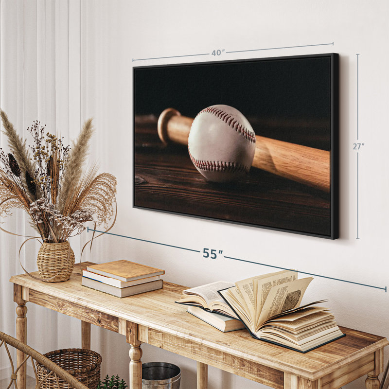 Baseball Things Canvas Print, 27" H x 40" W