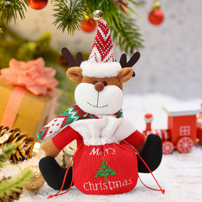 Christmas Doll Gift Bag Old Man Santa  Snowman Storage Bag Decoration