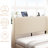 Beige Queen Platform Bed With Ports In Headboard, Metal Construction For Endurance, Simple Installation, No Box Spring Required, Frame Size Heavy - Duty Sturdiness, To Install, Needed, Stable Support-1828291386