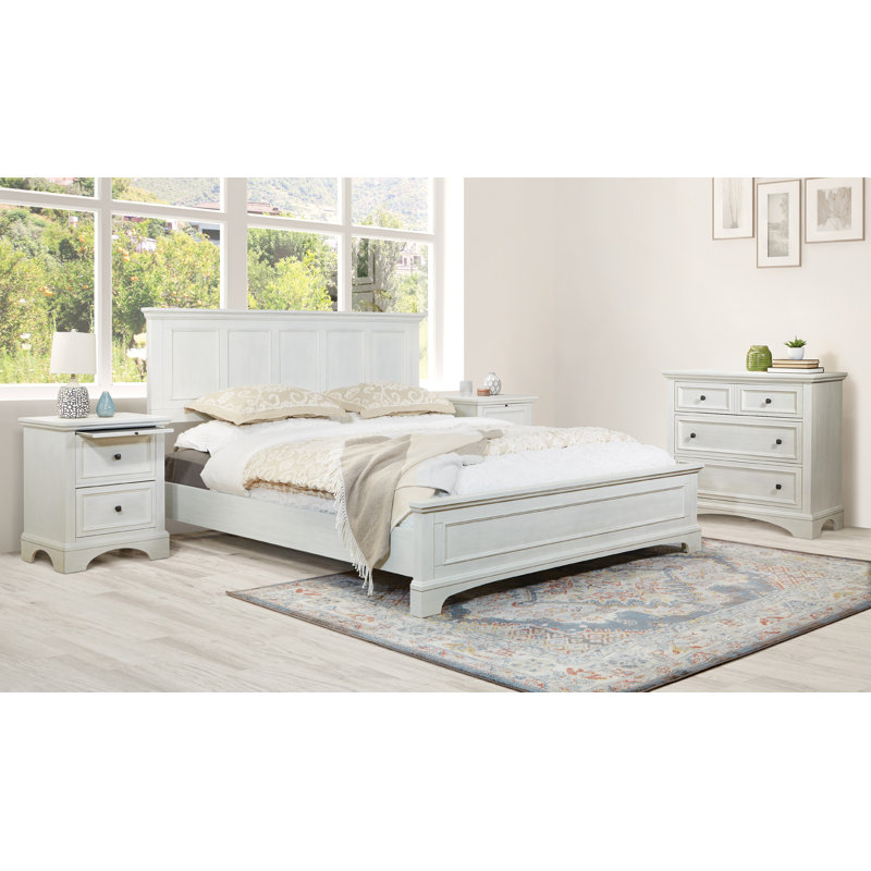 Bunbury Piece Bedroom Set, Queen, Rustic White