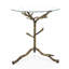 Table d'appoint en métal martelé à motif de branches en forme d'arbre Lalia-125211555