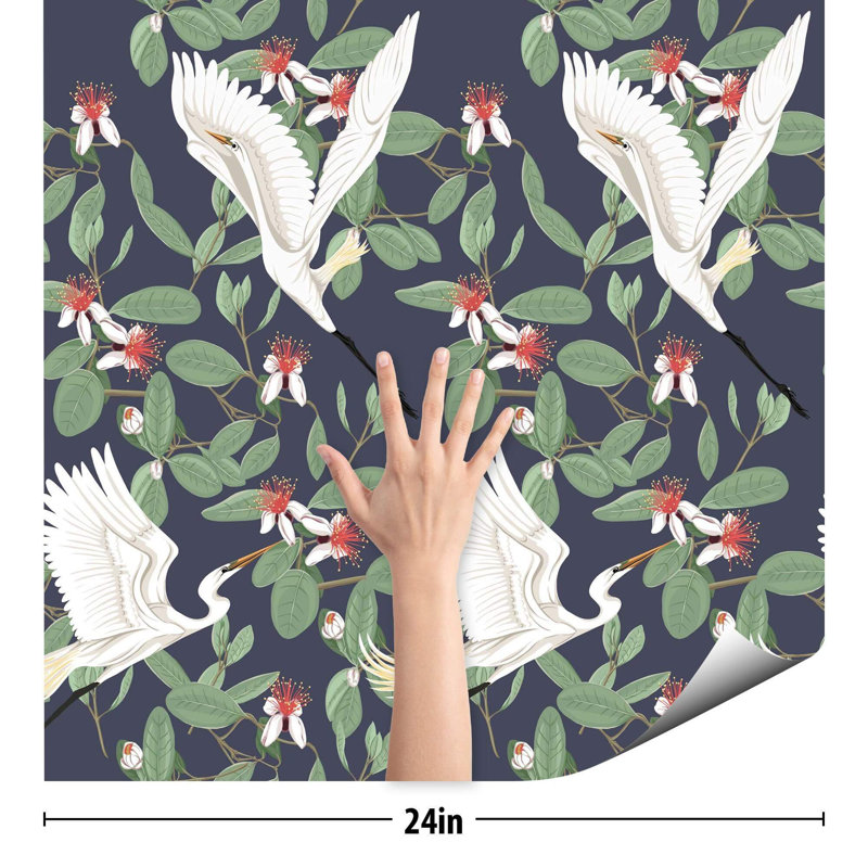 Carreau de papier peint Jacelynn, L 48 po x l 24 po