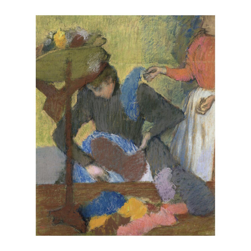 At the Milliner's par Edgar Degas - Estampe numérique, H 28 po x l 22 po