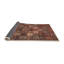 Tapis rouge / brun Patchwork-1210401525