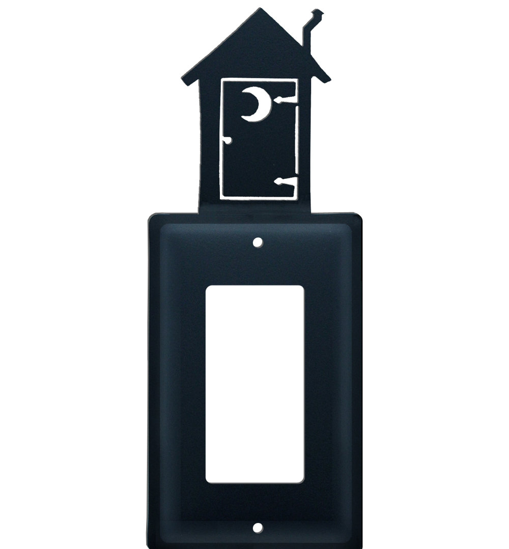 No Subject 1 - Gang Single Outlet Wall Plate Village Wrought Iron