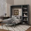 Grand lit caché pour plus d'espace avec tablettes de rangement-1334678498