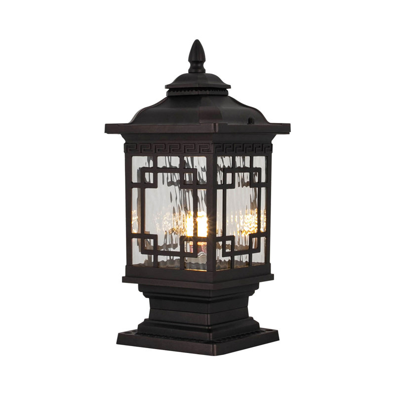 Luminaire colonne extérieur rétro pour colonne