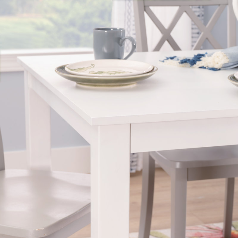 4 - Person Four Leg Dining Set, Gray