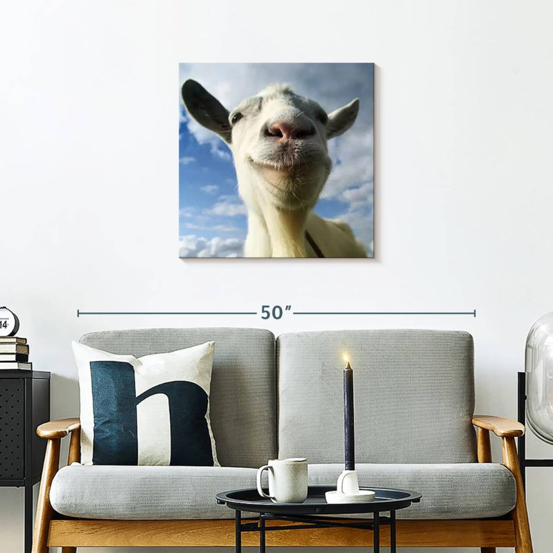 Brampt Nosy Goat, 24" H x 24" W