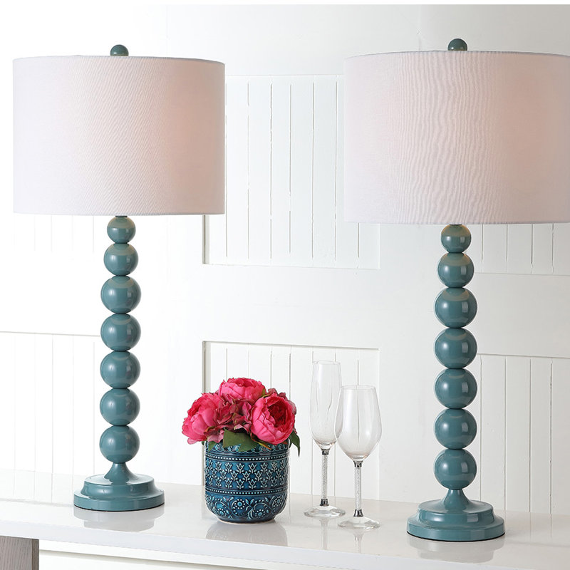 Rimini Metal Table Lamp, Marine Blue