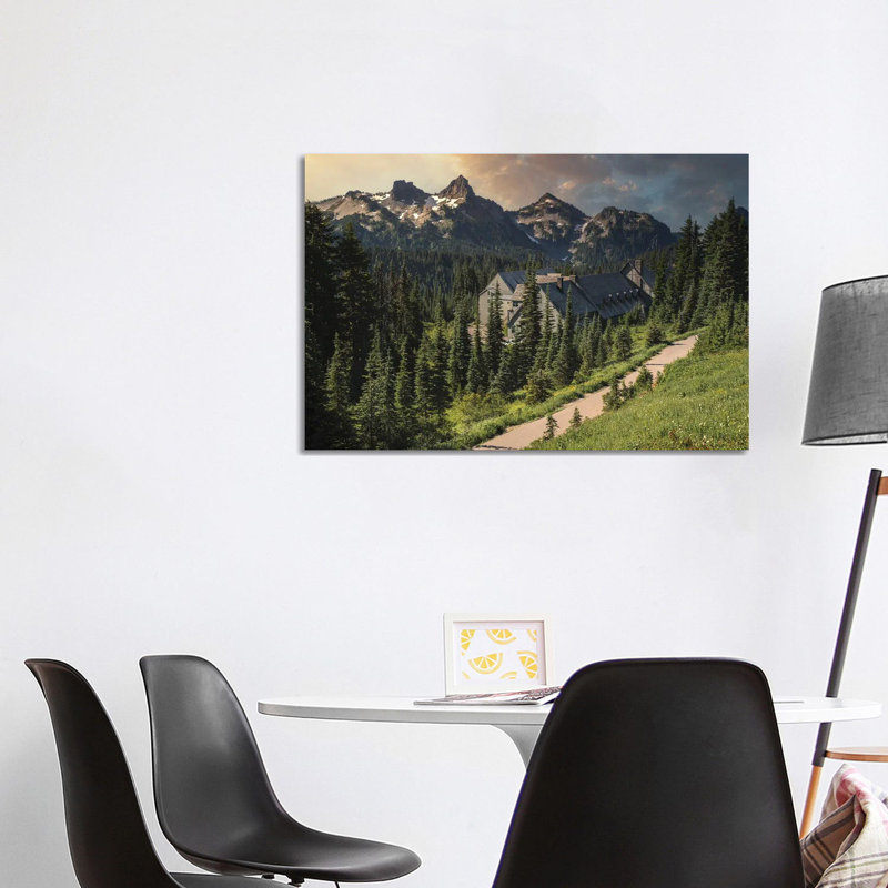 Lodging At Mt Rainier 1 Piece Wrapped Canvas Wall Art, 101.6 cm H x 66.04 cm W x 1.91 cm D