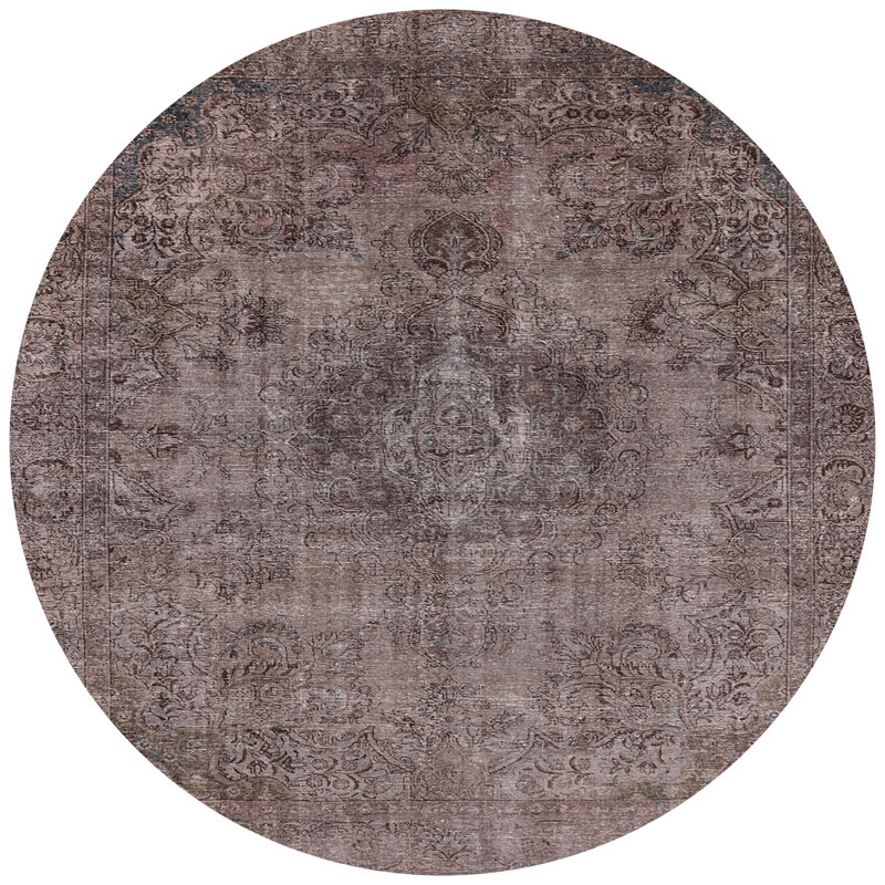 Riem Oriental Indoor Rug, Round 6'