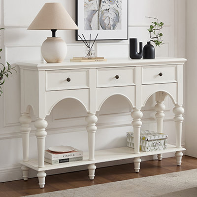 French-style light luxury simple console table