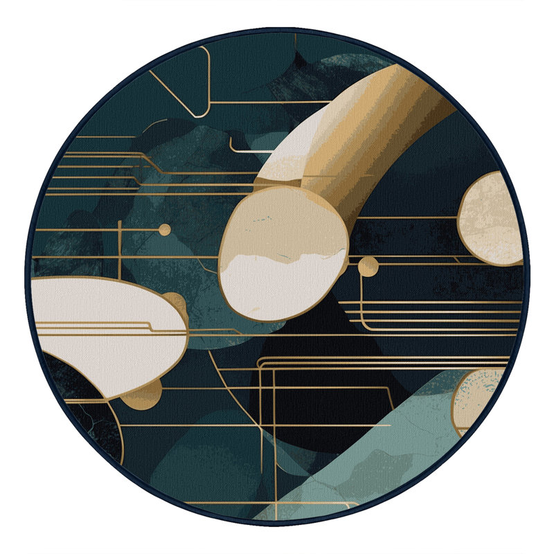 Gravity Glow Rug, Round 4'