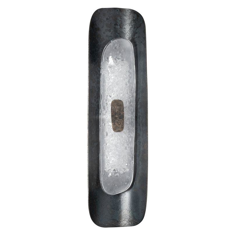 Applique murale Shield, 24 po x 7 po x 3 po, Noir, Noir