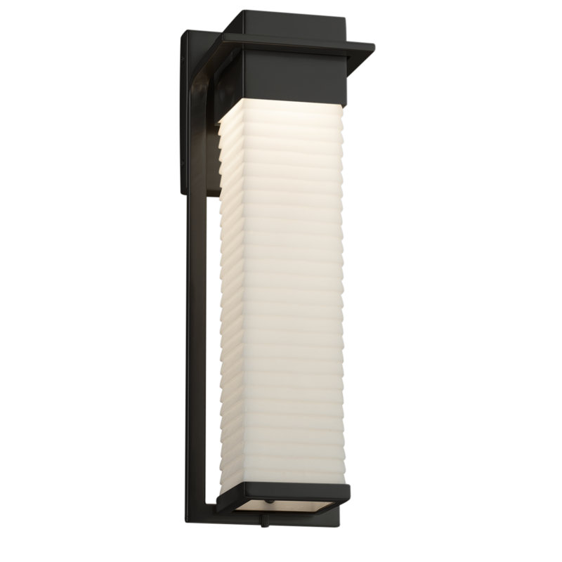 Donasia Wall Light, 16.5" H x 5" W x 5.5" D, Matte Black