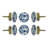 Beckenham Oversized 1.6" Diameter Mushroom Knob Multipack