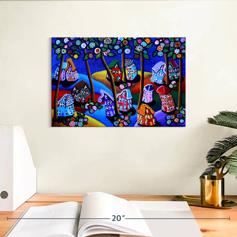 Whimsical Hills abrite des arbres, H 8 po x l 12 po