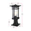 Nikole 6.5 Inch Outdoor Post Light in Black