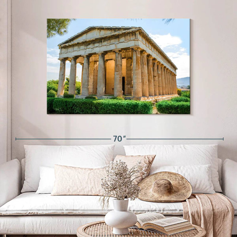Temple Of Hephaestus, 32" H x 48" W