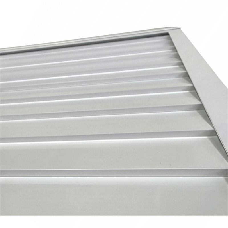 Auvent métallique 6,6 (blanc), 1" H x 34.25" W x 78" D