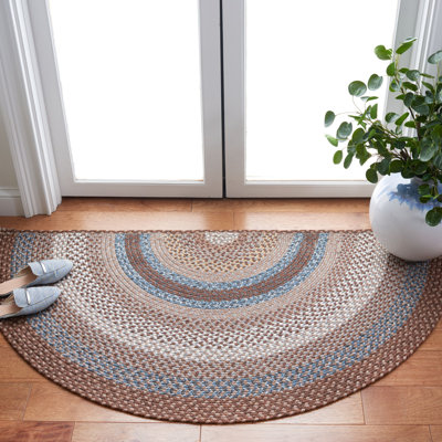Tapis d'intérieur / extérieur géométrique tissé à la main Liptak