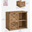 Lateral File Cabinet, Filing Cabinet with 2 Drawers, Printer Stand, 2 Open Compartments-976980571