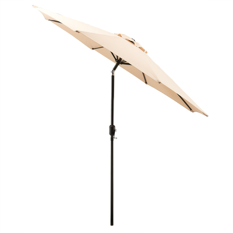Parasol de marché 9 pi Hapeville, Brun clair