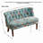 Floral Print European Style Sofa Chair With Classic Tufting And Sturdy Wood Legs For Versatile Use In Living Room Or Bedroom
