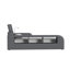 Lit double transformateur Picket House Furnishings Booker avec fonctions électroniques en polyuréthane gris-1493046925