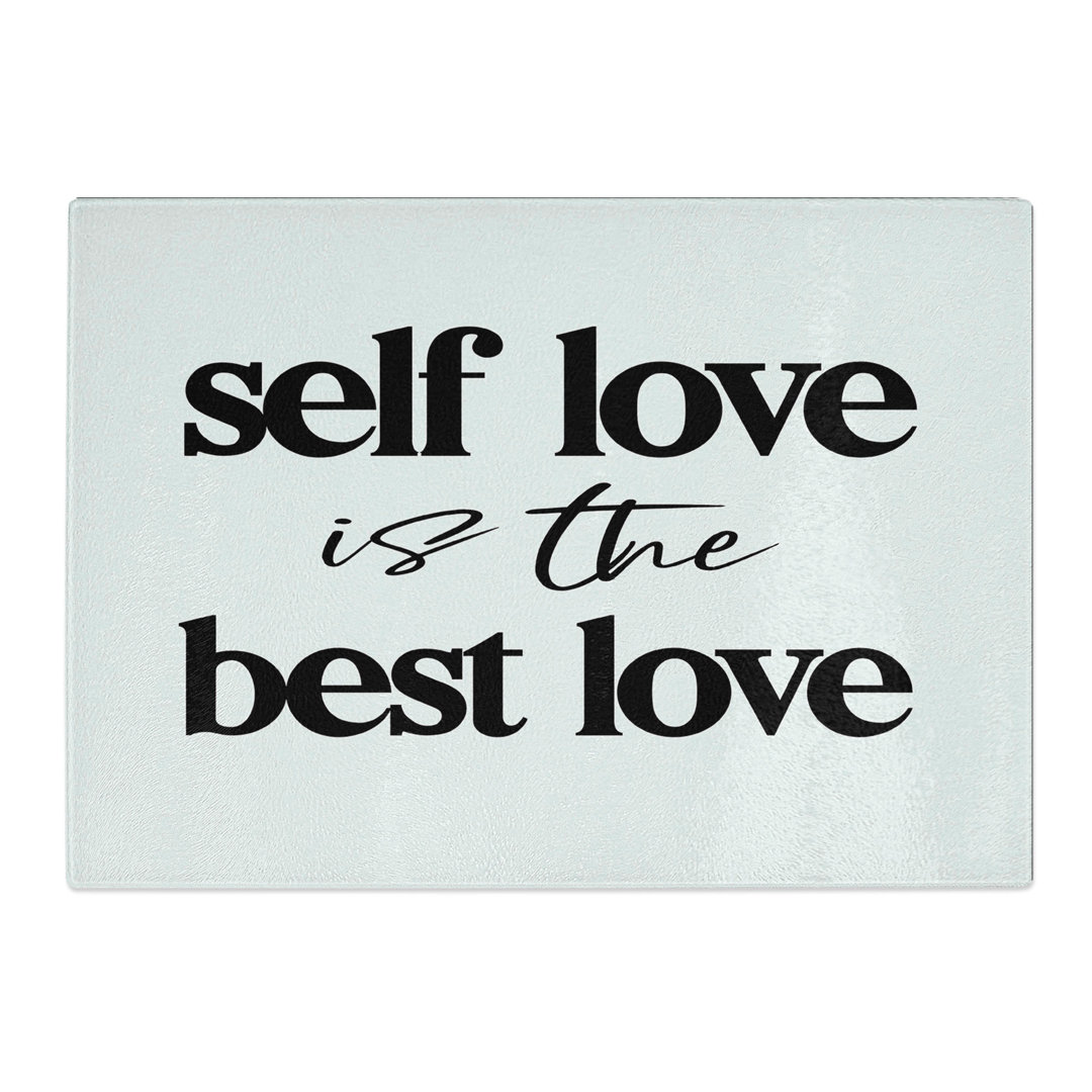 Self Love Typography Chopping Board